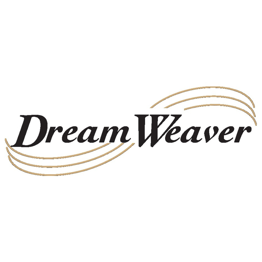 Black and gold wave Dream Weaver Carpets logo