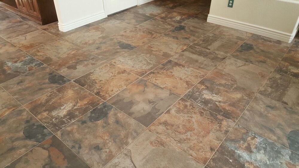 dark brown and tan natural stone texture in living room