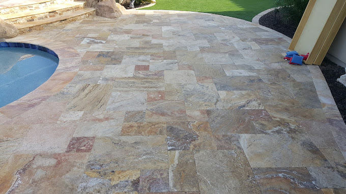 Natural stone tile pavers for patio backyard